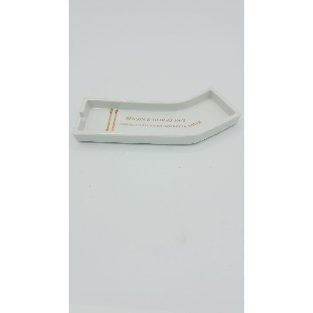 VINTAGE 1960'S BENSON & HEDGES 100'S BENT CIGARETTE SHAPED PROMO ASHTRAY